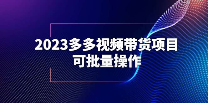 2023多多视频带货项目，可批量操作【保姆级教学】-副业之家