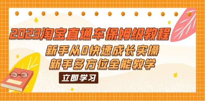 2023淘宝直通车保姆级教程：新手从0快速成长实操，新手多方位全能教学-副业之家