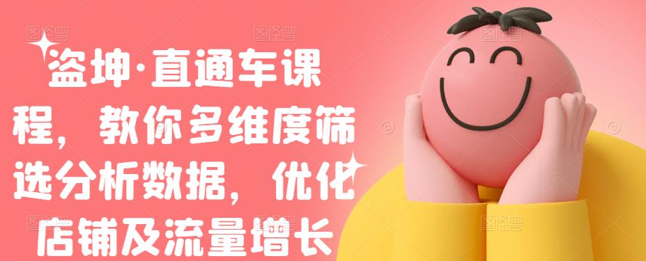 盗坤·直通车课程，教你多维度筛选分析数据，优化店铺及流量增长-副业之家