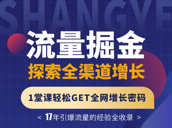 张琦流量掘金探索全渠道增长，1堂课轻松GET全网增长密码-副业之家