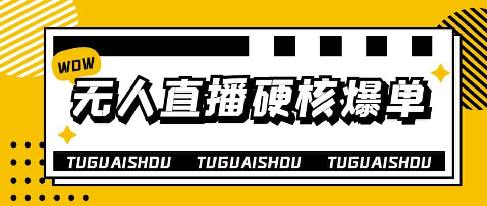 大飞无人直播硬核爆单技术，轻松玩转无人直播-副业之家