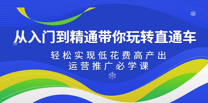 从入门到精通带你玩转直通车：轻松实现低花费高产出，35节运营推广必学课-副业之家