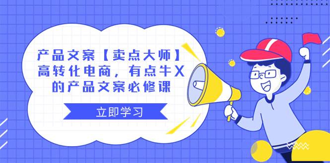 产品文案【卖点大师】高转化电商，有点牛X的 产品文案必修课-副业之家