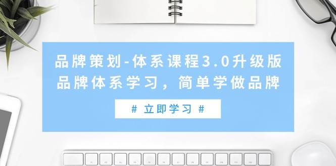 品牌策划-体系课程3.0升级版，品牌体系学习，简单学做品牌（高清无水印）-副业之家