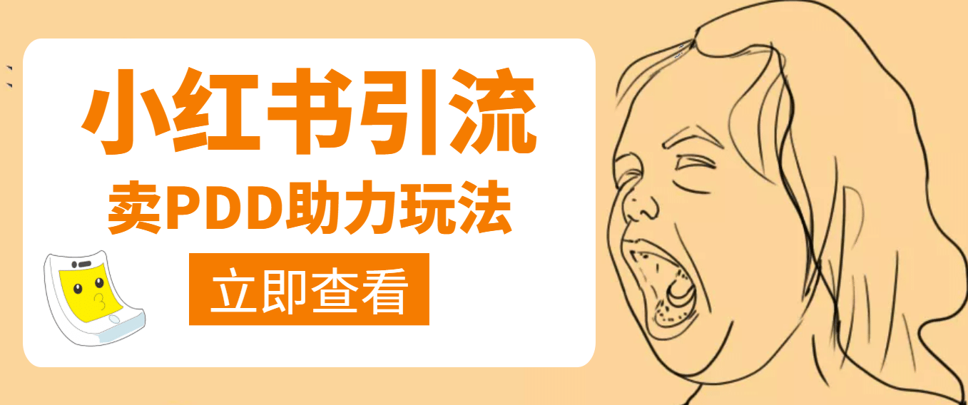 利用小红书卖拼多多助力-副业之家