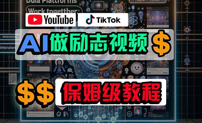 利用AI制作励志视频，在YouTube和TikTok赚钱，小白可做（附工具）-副业之家