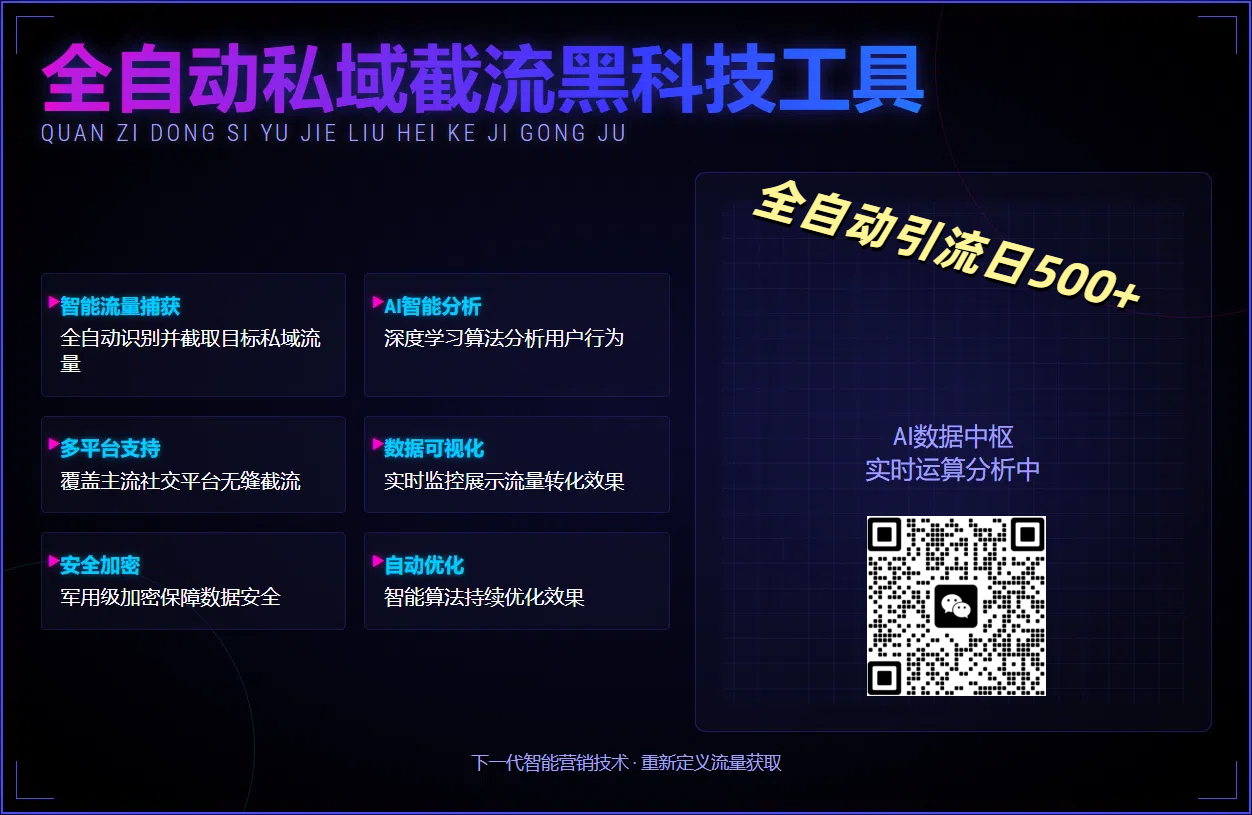 全自动私域截流黑科技工具——全自动引流日500+-副业之家