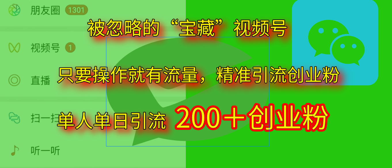 2025.5月最新被忽略的“宝藏”视频号，精准日引流200+-副业之家